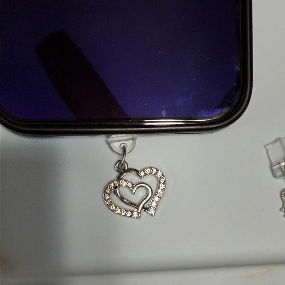 Smartphone Silver set Charms